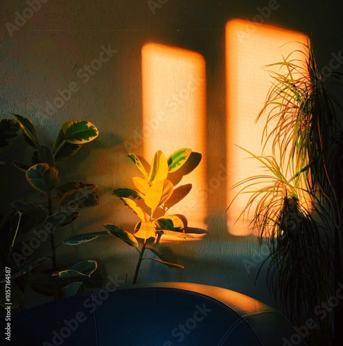 Golden hour at home photo