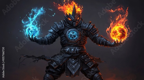 Elemental Bender Wields Flame and Water Powers