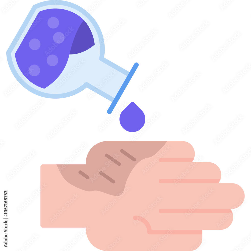 Chemical Burn Icon Chemical Burn Icon