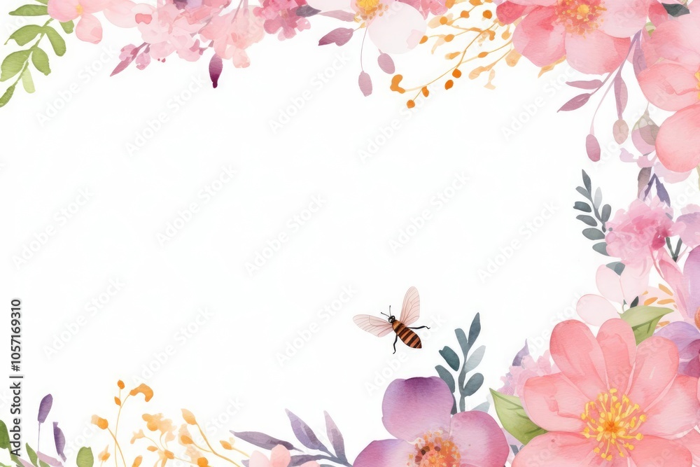 Butterfly Frame, Surrounded by Pink and Purple Flowers
Butterfly Frame, Surrounded by Pink and Purple Flowers