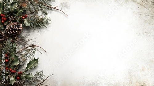 New Year gift card on retro background 9