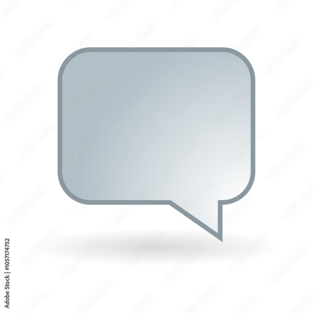 Icono de bocadillo rectangular redondeado de diálogo, monólogo, conversación o habla Icono de bocadillo rectangular redondeado de diálogo, monólogo, conversación o habla