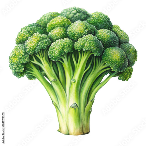 broccoli isolated on white background