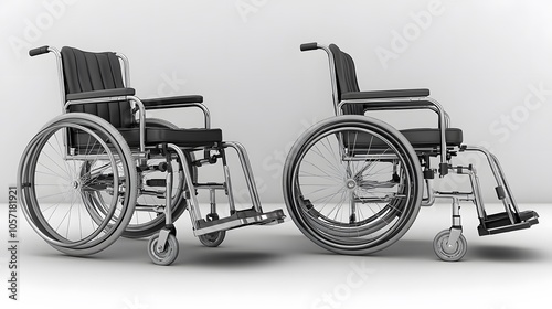 Innovative wheelchair design integrated with health monitoring technology for disabled users photo