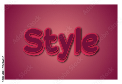 Text Effect Style  3D Text Effect Editable