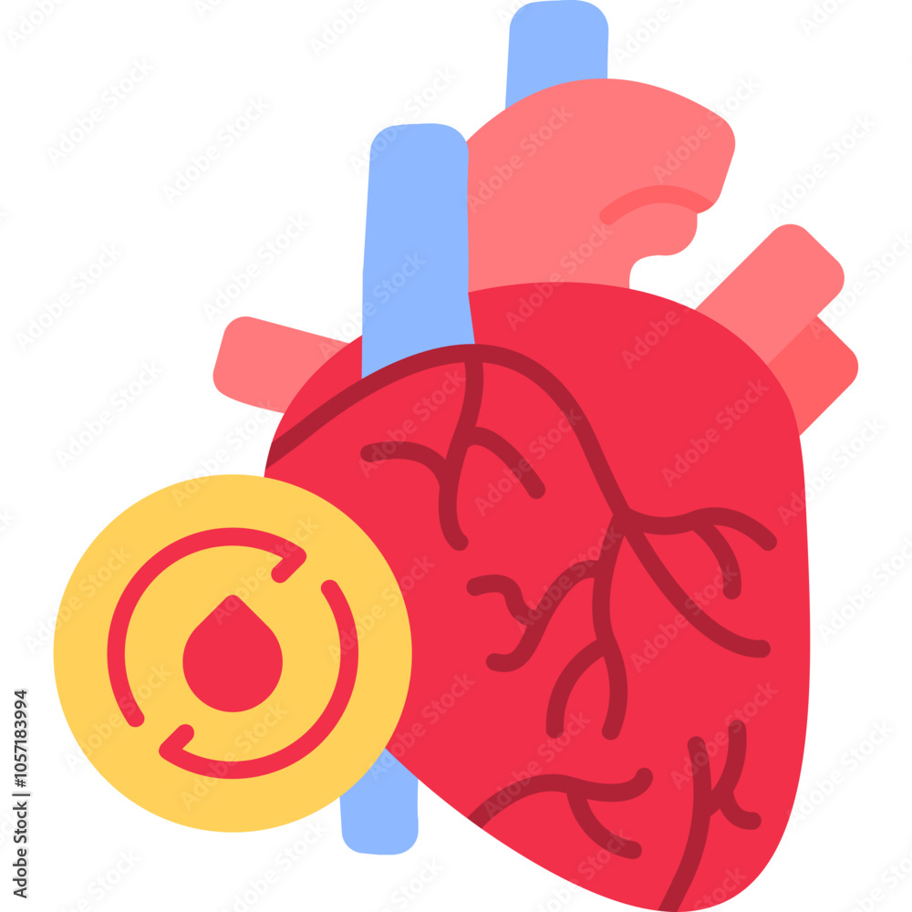 Cardiovascular System Icon Cardiovascular System Icon