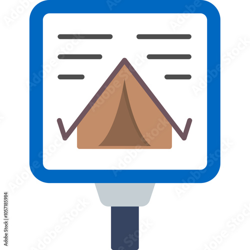 Tent Camping Area Icon