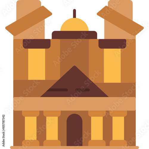 Petra Treasury Icon