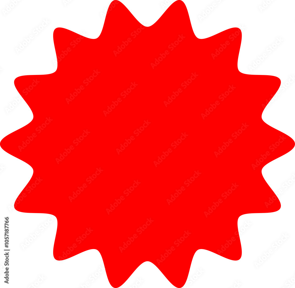 Starburst red sticker set - collection of special offer sale round and oval sunburst labels and buttons isolated on white background. Promo stickers with star edges. Vector Starburst red sticker set - collection of special offer sale round and oval sunburst labels and buttons isolated on white background. Promo stickers with star edges. Vector