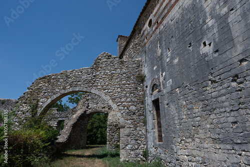 Isola del Gran Sasso. Teramo. The church of San Giovanni ad Insulam photo