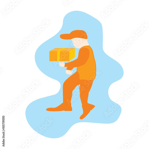 Delivery vector illustration. Logo template design