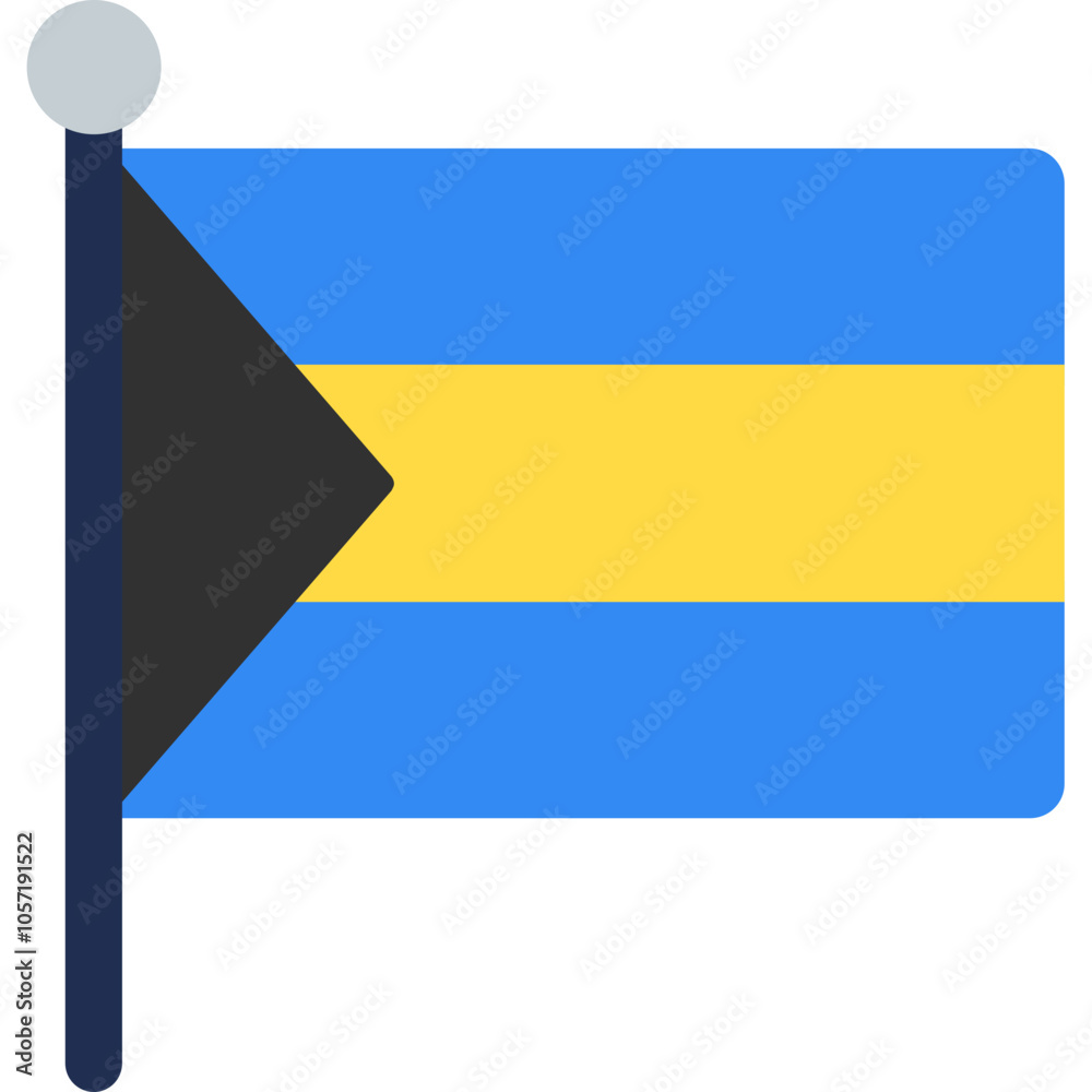 Bahamas Flag Icon Bahamas Flag Icon