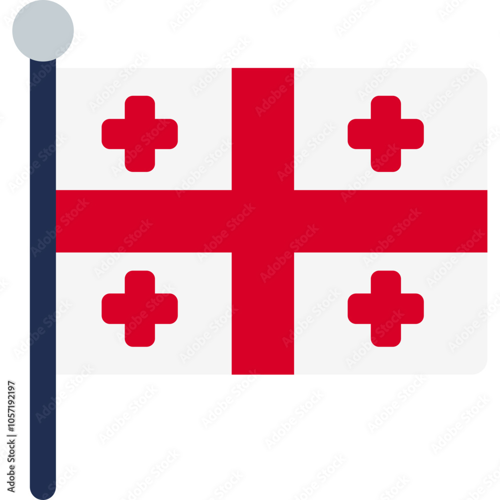 Fototapeta premium Georgia Flag Icon