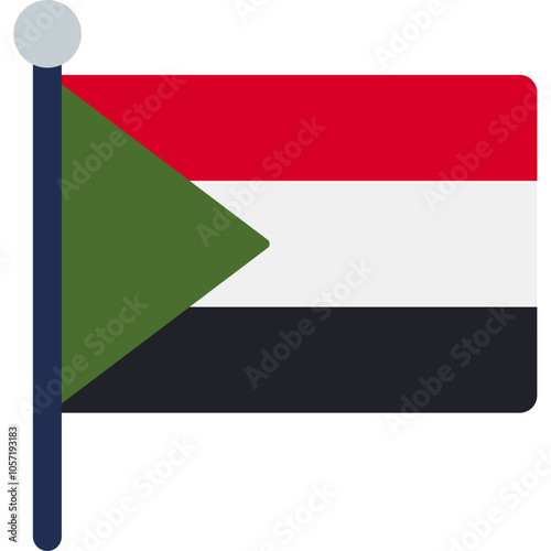 Sudan Flag Icon Free Download Sudan Flag Icon - GFXLoad