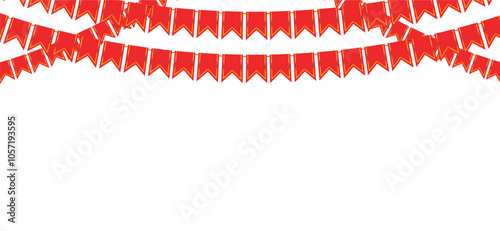 Celebration Banner Background. confetti and flag background for happy birthday, party and anniversary
