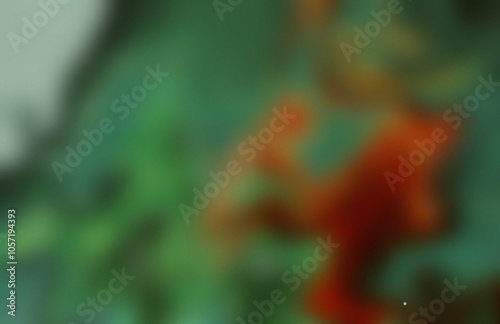 Abstract grainy gradient with noise green and red colors banner poster cover abstract background design. Y2k style. Light glow noise for art product design social media and print