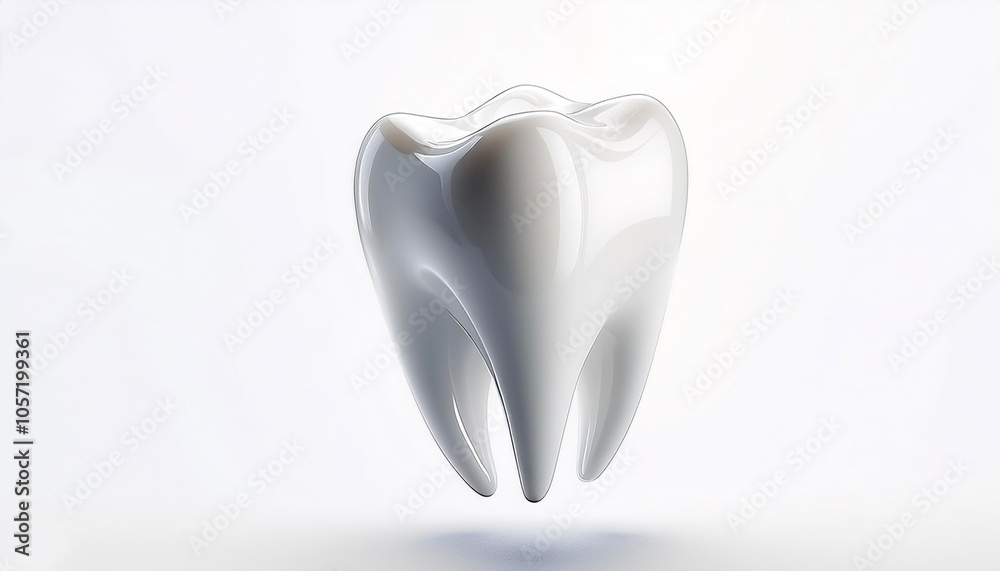 tooth floating or flying isolated white background tooth floating or flying isolated white background