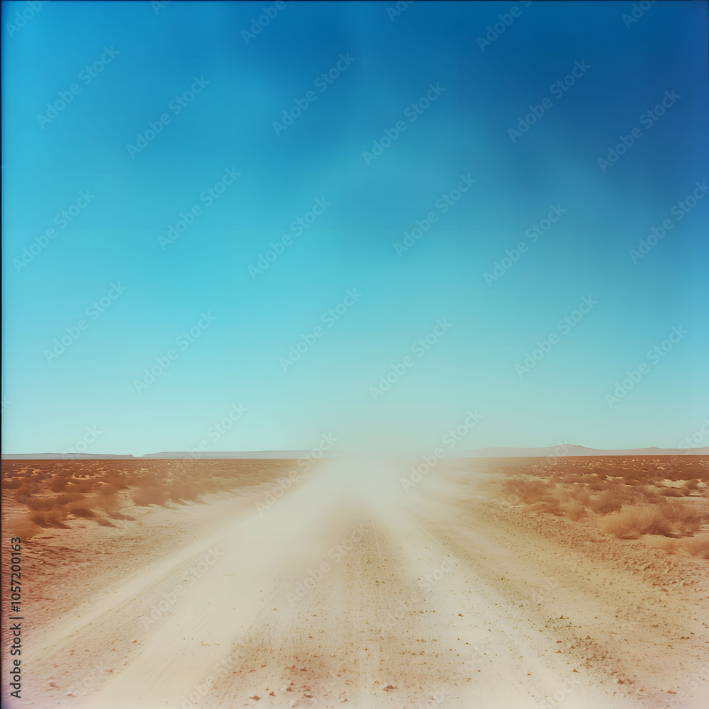 Fototapeta premium road to the desert. Generative AI
