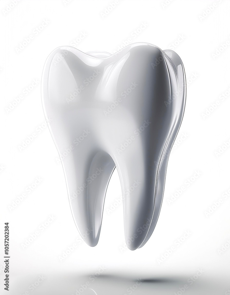 tooth floating or flying isolated white background tooth floating or flying isolated white background