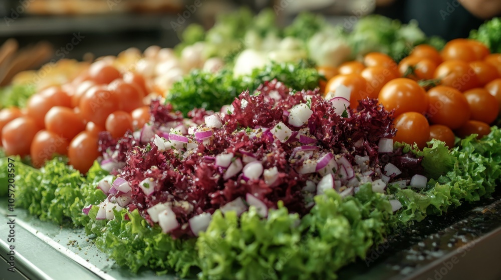Vibrant Salad - A Colorful and Nourishing Culinary Creation Vibrant Salad - A Colorful and Nourishing Culinary Creation