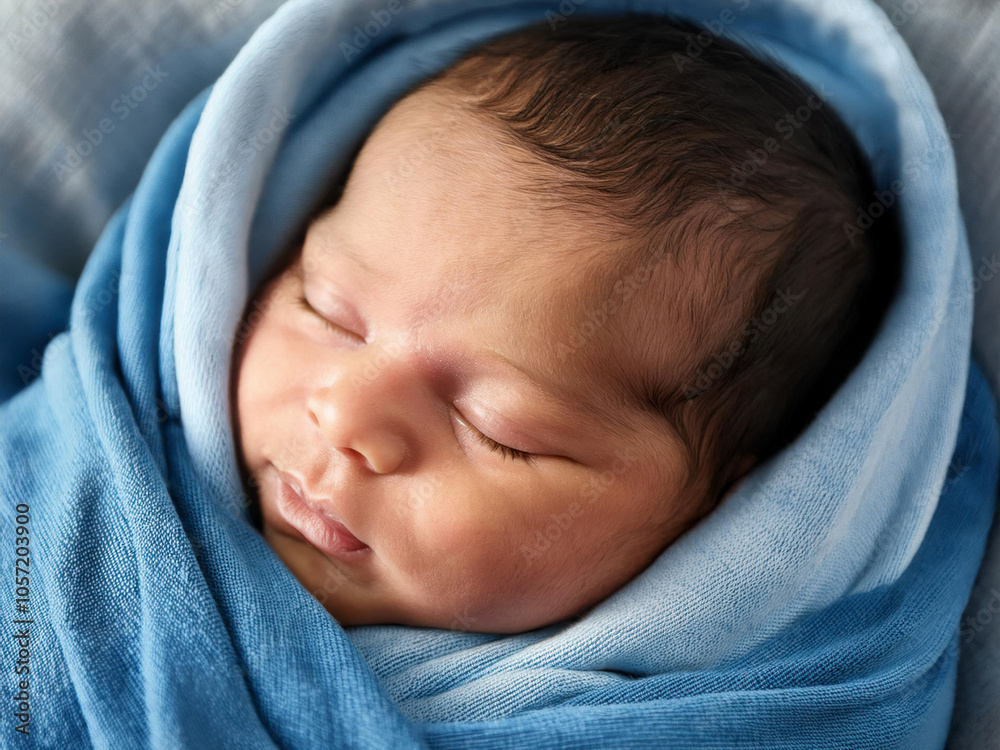 sleeping newborn baby