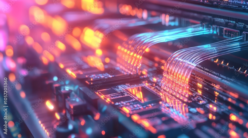 Fiber optics transmitting data to computer hardware Fiber optics transmitting data to computer hardware