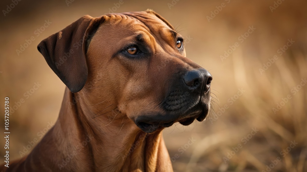 A close-up of a dog with a thoughtful expression against a blurred natural background. A close-up of a dog with a thoughtful expression against a blurred natural background.