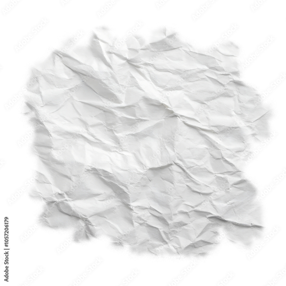crumpled paper on white crumpled paper on white