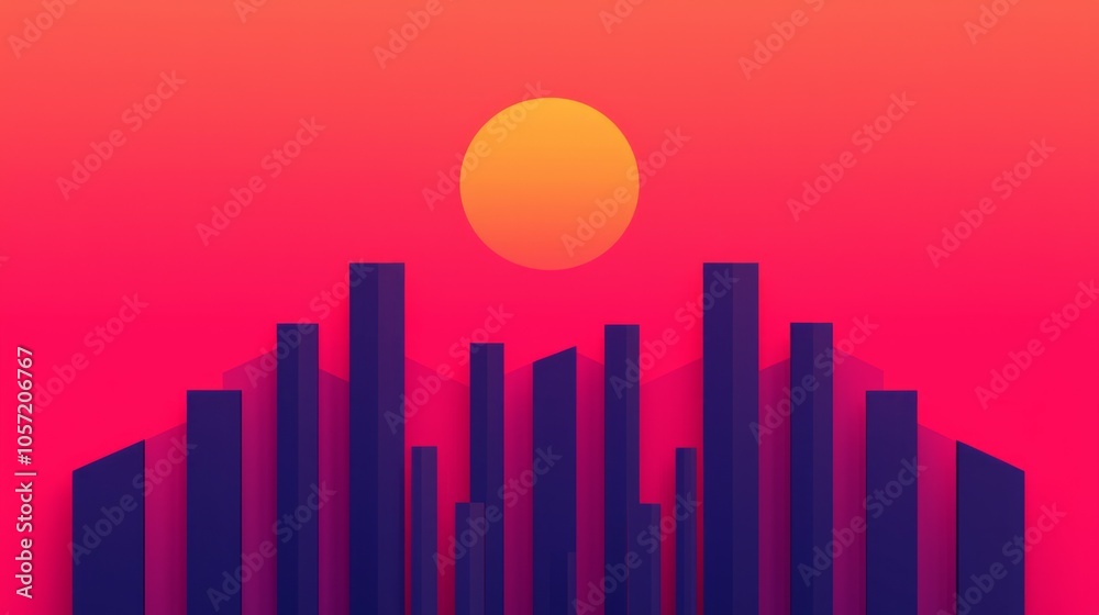 business graph on red background business graph on red background