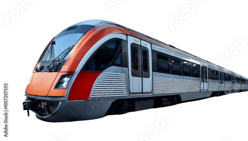 3D Subway Train 3D Render isolated on white background