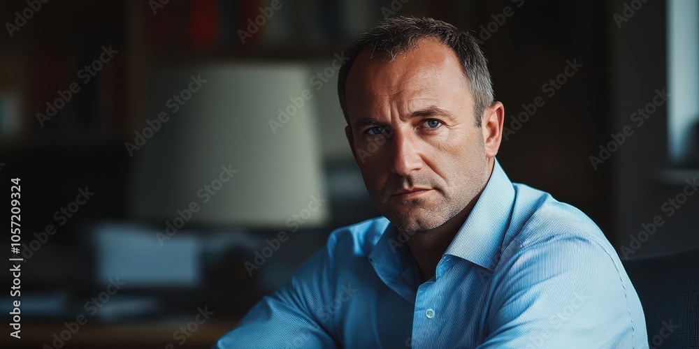 High-resolution portrait photo of a serious mature businessman in an office. High-resolution portrait photo of a serious mature businessman in an office.