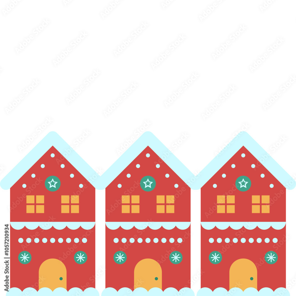 Christmas Village Illustration Christmas Village Illustration