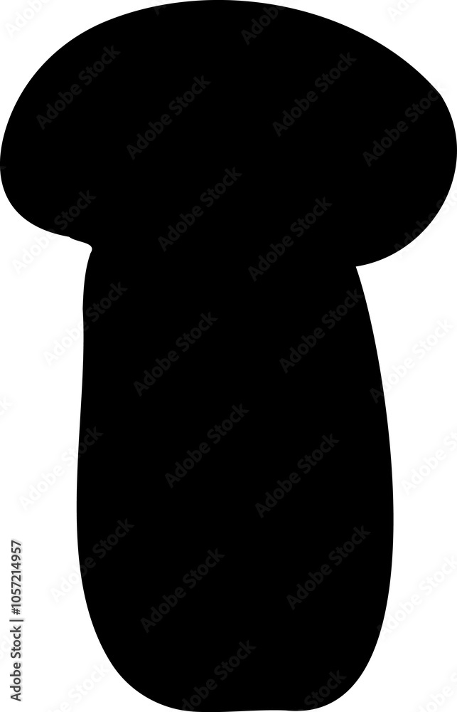 Mushroom silhouette art icon image. Big set of mushroom - Edible and non-edible mushrooms illustration Mushroom silhouette art icon image. Big set of mushroom - Edible and non-edible mushrooms illustration