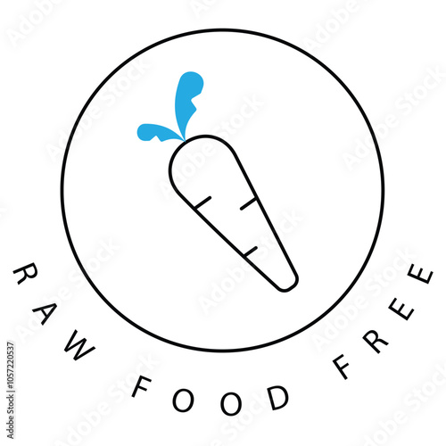 Natural Raw Food Diet Vector Symbol Icon Design