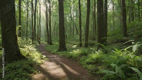 Naturebased therapy sessions in forest trails photo