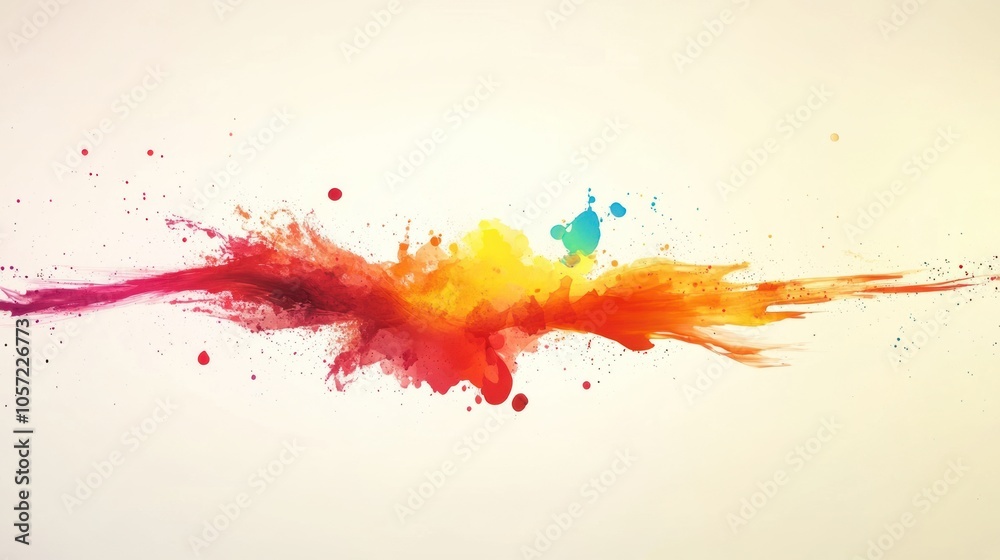 Dynamic background with color bursts, powerful shades and vivid particles floating against a neutral background Dynamic background with color bursts, powerful shades and vivid particles floating against a neutral background