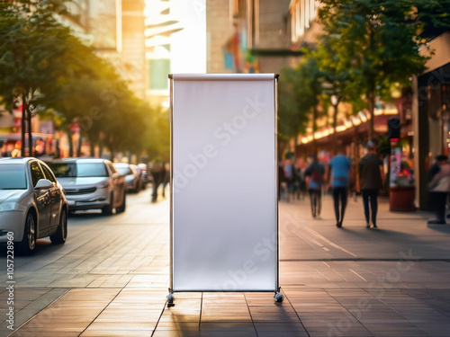 blank sign in the street