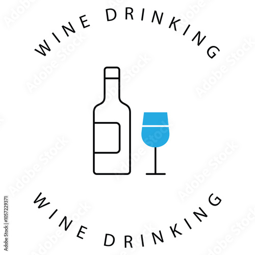 Alcohol-Free Prohibited Beverage Vector Icon Design
