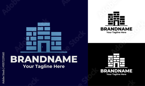Contemporary Building Logo for Real Estate and Construction Businesses