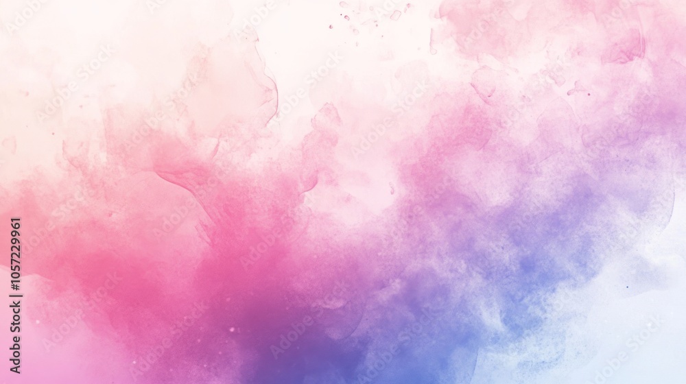 Fototapeta premium Explosion of gentle tones with watercolor effects, pastel hues creating a light and serene backdrop