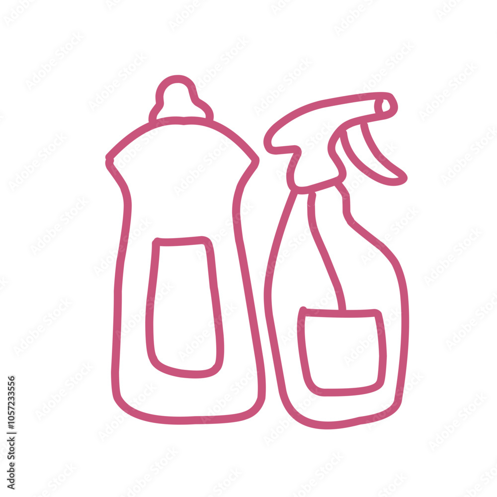 Cleaning Related Vector Line Icons Cleaning Related Vector Line Icons
