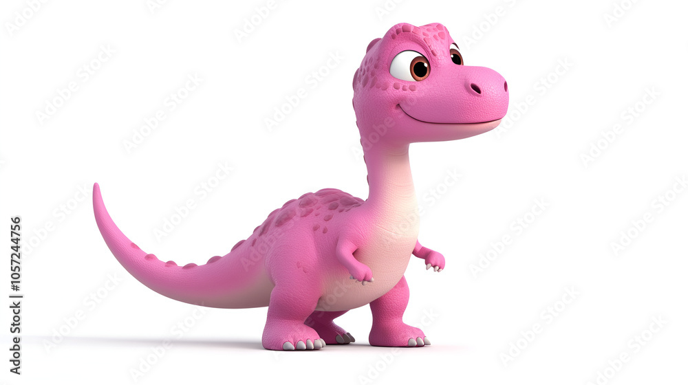 cute little pink dinosaur isolated on white background, beautiful pink dinosaur with smiley face on big eyes on white background , icon cute Dino Funny pink Dinosaur baby cute little pink dinosaur isolated on white background, beautiful pink dinosaur with smiley face on big eyes on white background , icon cute Dino Funny pink Dinosaur baby
