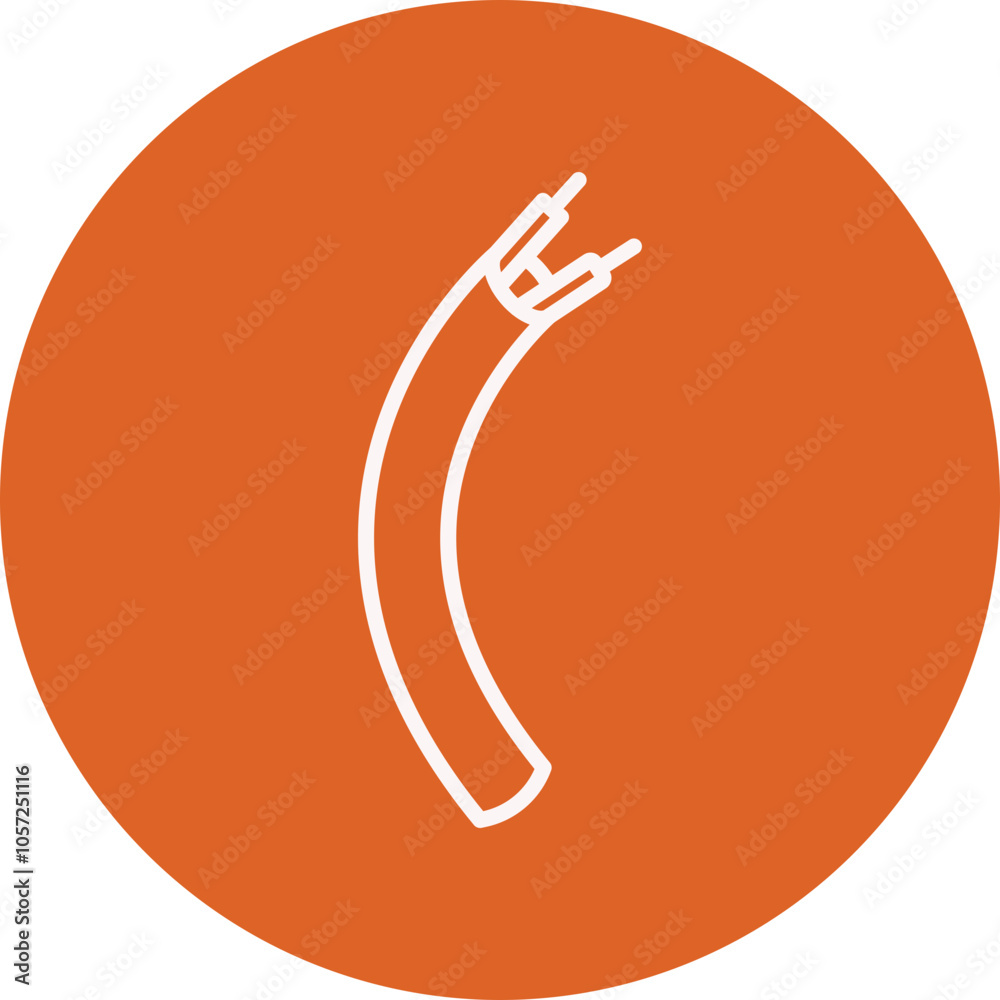 Electrical Wire line circle icon Electrical Wire line circle icon