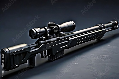 sniper rifle a long range firearm with a scope for precision tar