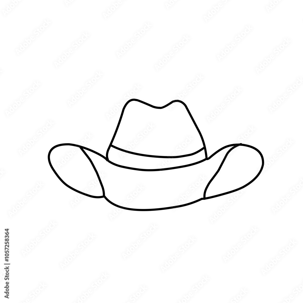 cowboy hat icons set vector cowboy hat icons set vector