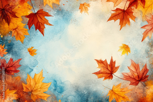 capturing the splendor of autumn a beautiful frame of colorful maple leaves