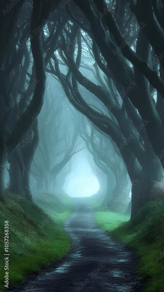 dreamed forest path at dawn A mystical forest path bathed in soft morning light, with wisps of mist floating between the trees. dreamed forest path at dawn A mystical forest path bathed in soft morning light, with wisps of mist floating between the trees.