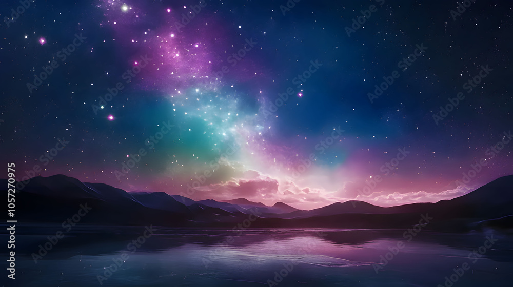 aurora borealis over the sea. Generative AI aurora borealis over the sea. Generative AI