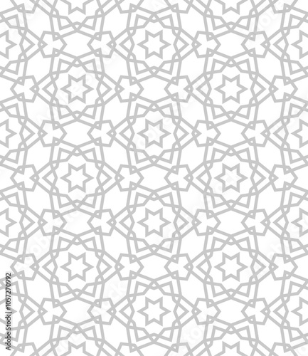 Islamic background with traditional style arabic. Seamless pattern for card, background, fabric or abstract design. Muslim ornament.