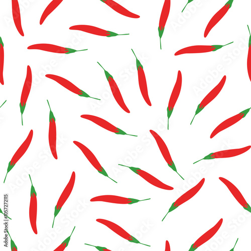 chili pattern Background. flat illustration chili pattern background. pepper pattern background. hot chili pattern background.